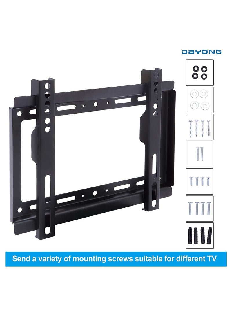 Fixed TV Wall Mount,TV Stand/Television Stands for 14-42 Inch TVs,VESA 75x75mm to 200x200mm,Mounting Bracket for LED LCD OLED Flat Curved Screen TVs - Image 4