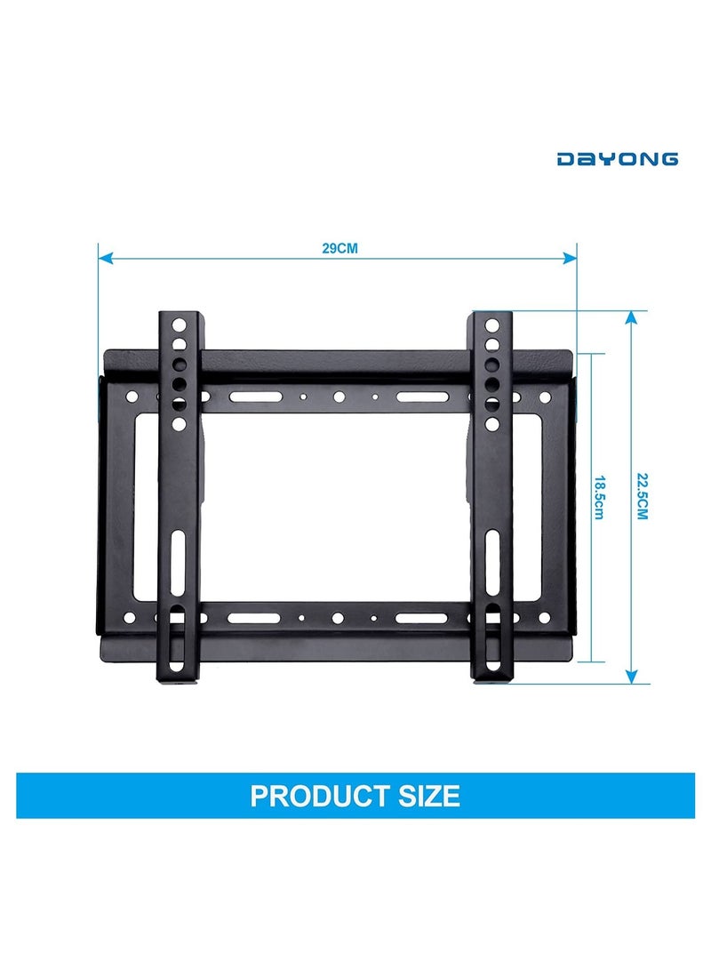Fixed TV Wall Mount,TV Stand/Television Stands for 14-42 Inch TVs,VESA 75x75mm to 200x200mm,Mounting Bracket for LED LCD OLED Flat Curved Screen TVs - Image 2