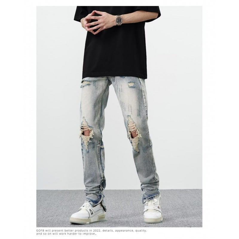 Unisex Classic Denim Jeans Loose Fit Daily Outdoor Wear - Image 4