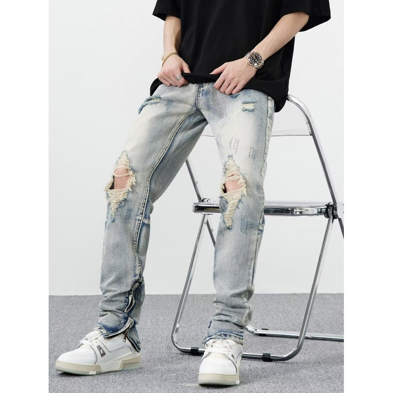 Unisex Classic Denim Jeans Loose Fit Daily Outdoor Wear - Image 2