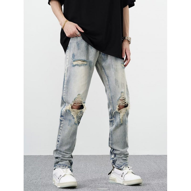 Unisex Classic Denim Jeans Loose Fit Daily Outdoor Wear - Image 3