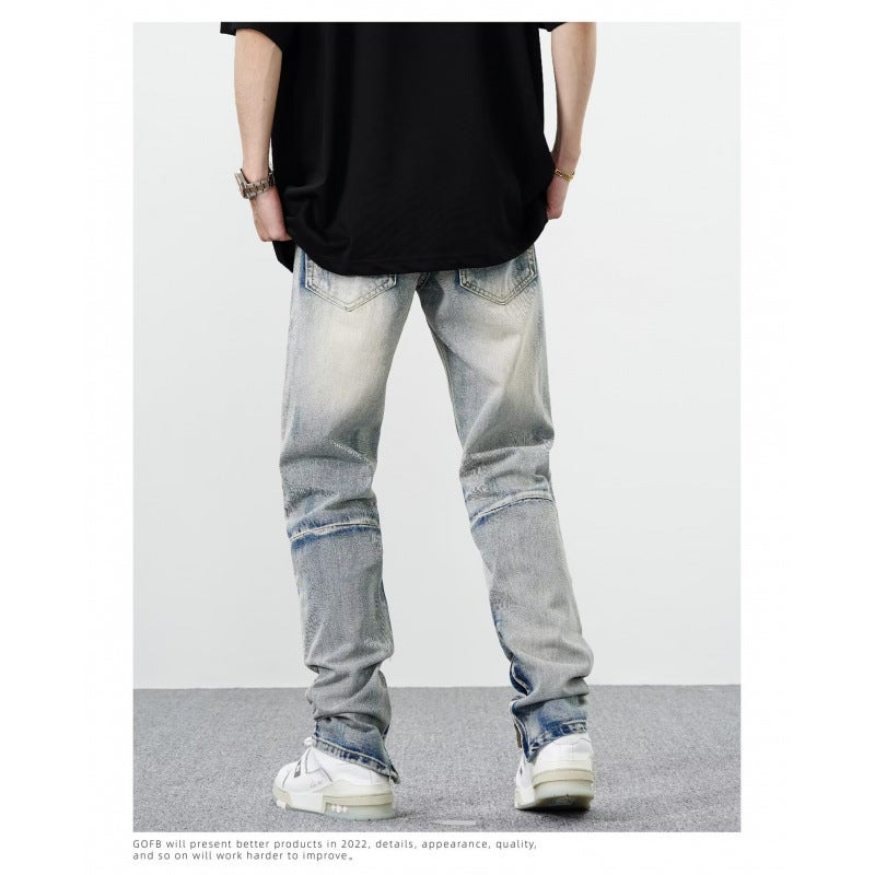 Unisex Classic Denim Jeans Loose Fit Daily Outdoor Wear - Image 1