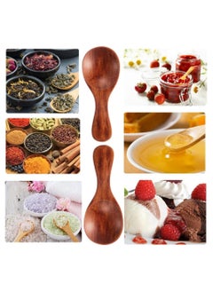 Excefore 10 Pieces Small Wooden Teaspoon, Wooden Teaspoon Small Teaspoons Serving Wooden Utensils for Salt Spoon Honey Coffee Tea Sugar Salt, Mini Wooden Spoon for Daily Use (3 inches)  - Image 4