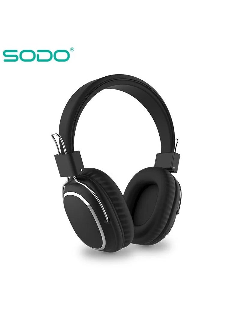 SODO 1004 – سماعة رأس لاسلكية قابلة للطي – بلوتوث 5.1 – ميكروفون – دعم بطاقة TF وراديو FM – سلكية ولاسلكية