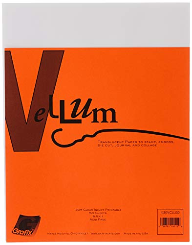 Grafix Vellum Inkjet Printable, 50-Pack, Clear 30-Pound, 8-1/2-Inch by 11-Inch - Image 4