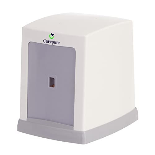 Carepure Cube Double Side Table Top Tissue Dispenser with L-Fold 200 Pcs Tissue Paper Refill - White - Image 3