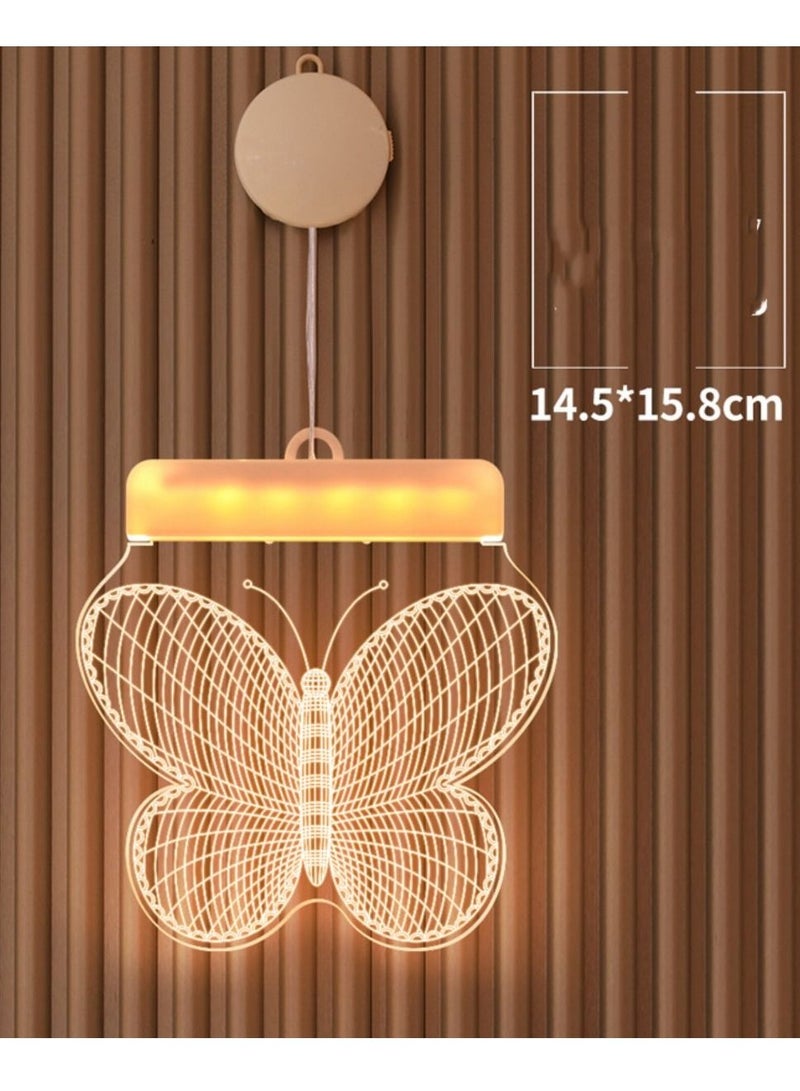 Loquat LED String Interior Decoration Color Lights Luminous Acrylic Sucker Hanging Lights Birthday Atmosphere Lights 14.5*15.8CM 