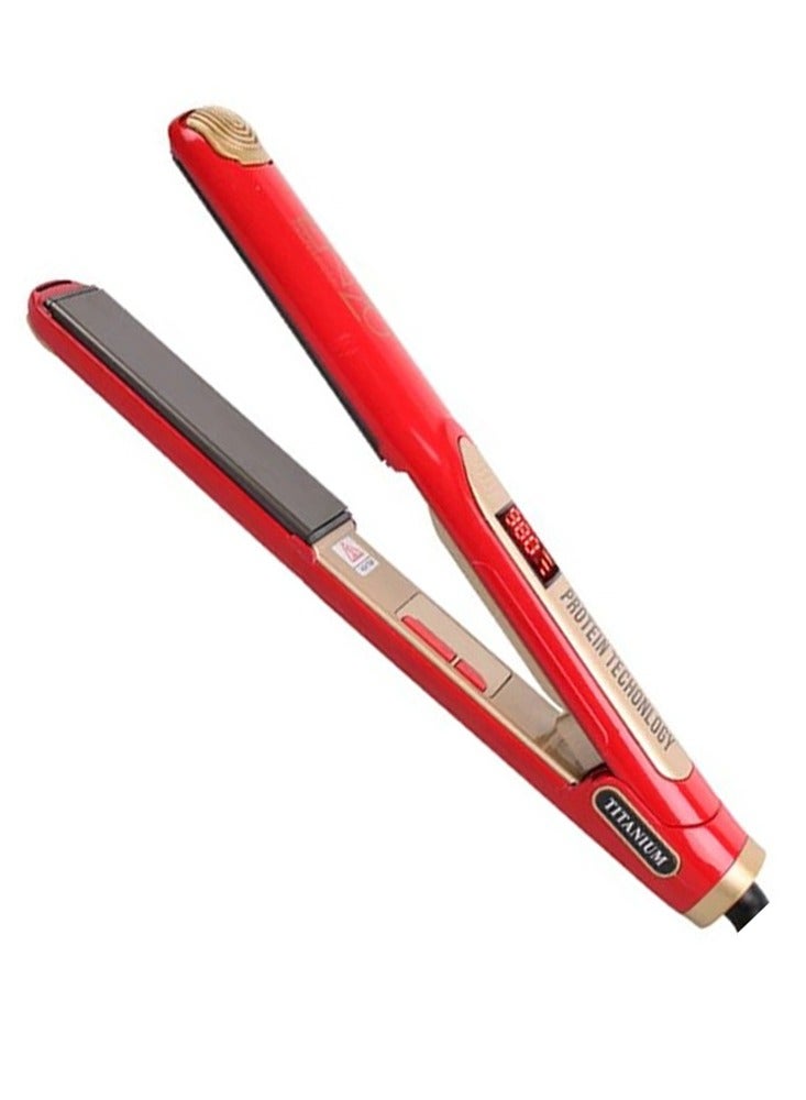 Professional Hair Straightener 2 in 1 Titanium Ceramic Coating Keratin Straight Curling Irons PTC Quickly Warm Up Hair Care EN-5188