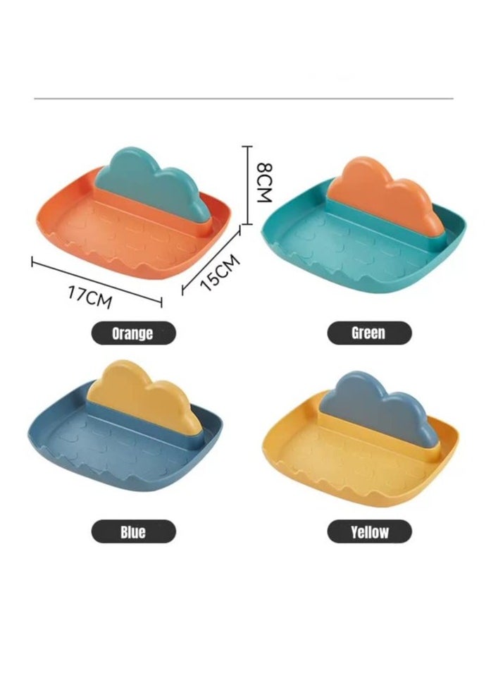 KASTWAVE - Kitchen Utensils Rest with Drip Pad, Cooking Spoon Rest with Lid Holder, Heat-Resistant Pot Lid Stand Holder, Countertop Organiser Rack for Spoon, Ladles, Tongs, Spatula, Fork,Blue and Green, 2pcs - Image 1
