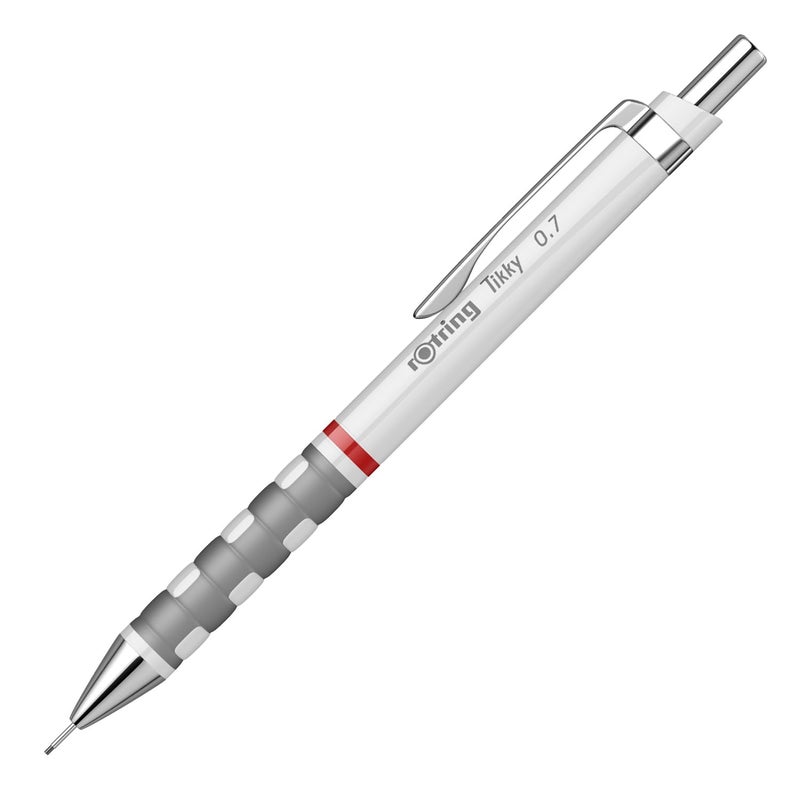 Rotring 07mm Mechanical Clutch Lead Pencil Tikky for Smooth Writing Drafting Drawing White Barrel Stationery - Image 1