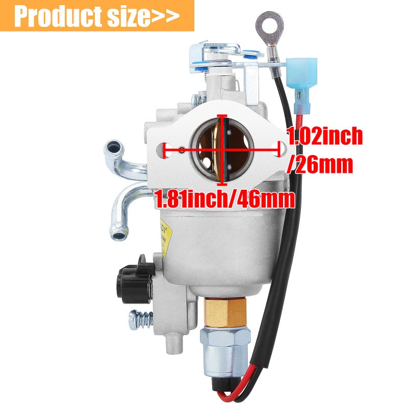 QAZAKY Carburetor Compatible with Onan Cummins RV Generator A041D744 146-0881 QG 4000 4KYFA-6747P 0A6562 KY Series Carb 1460881 QG4000 4KYFA6747P - Image 2