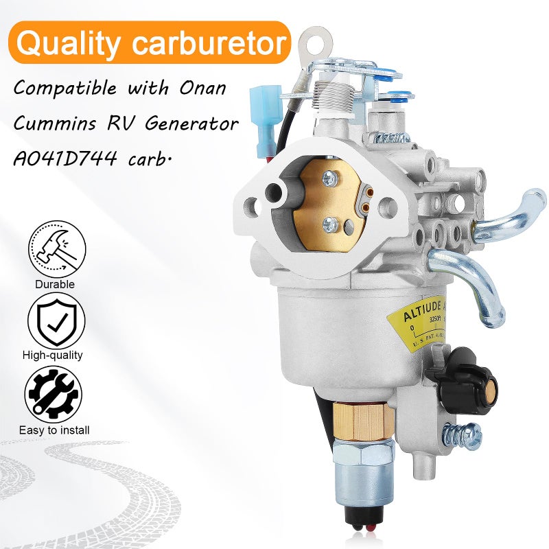 QAZAKY Carburetor Compatible with Onan Cummins RV Generator A041D744 146-0881 QG 4000 4KYFA-6747P 0A6562 KY Series Carb 1460881 QG4000 4KYFA6747P - Image 4