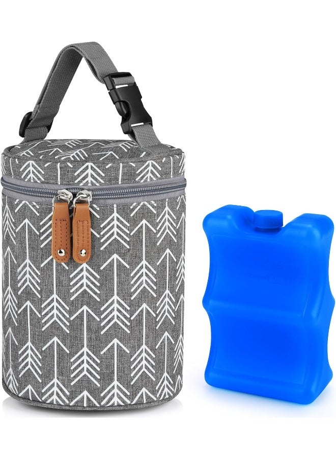 Accmor Breastmilk Cooler Bag with Ice Pack, Insulated Baby Bottle Cooler Tote Bags - Image 1