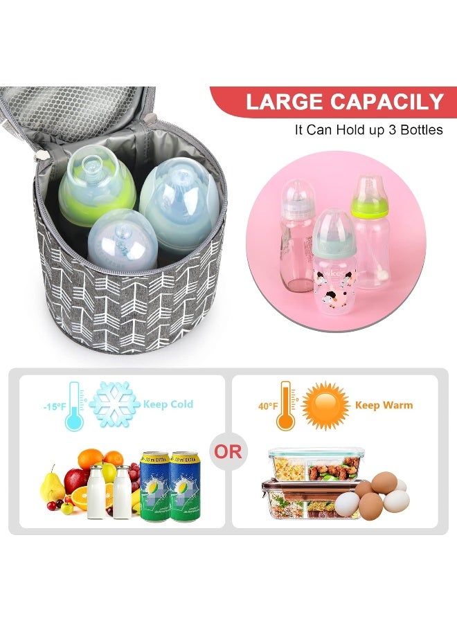 Accmor Breastmilk Cooler Bag with Ice Pack, Insulated Baby Bottle Cooler Tote Bags - Image 2