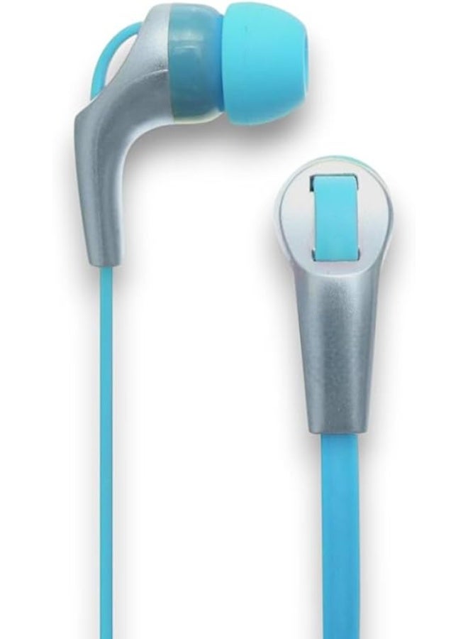 In-Ear Stereo Wired Headphones with Microphone -baby blue - Image 2
