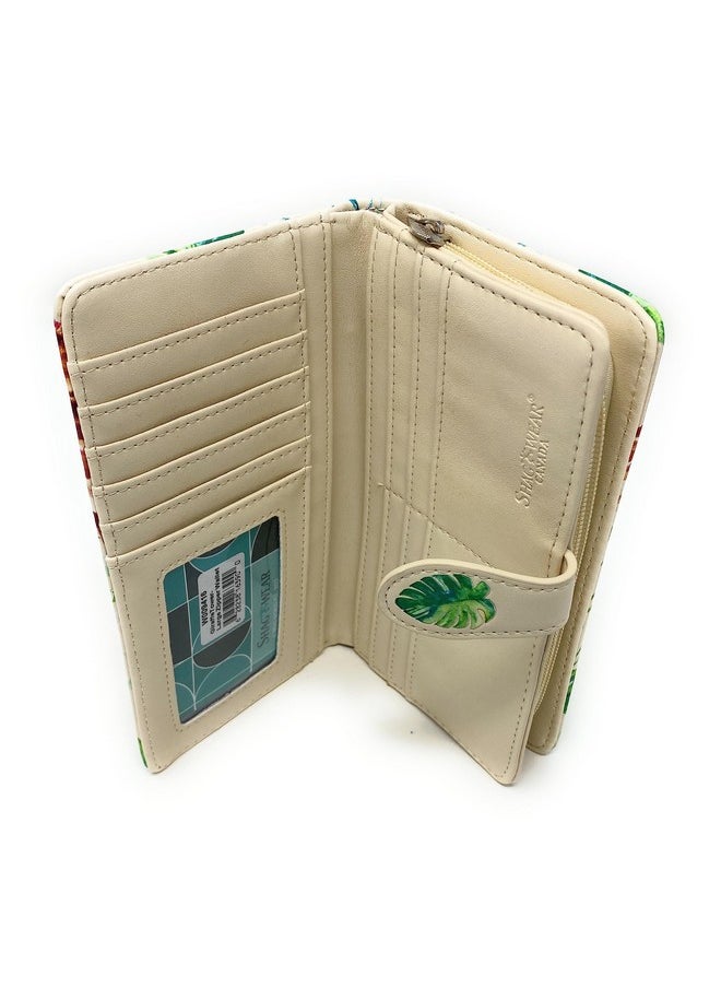 Shag Wear - Giraffe Tower Large Wallet For Women 7 Beige - Image 1