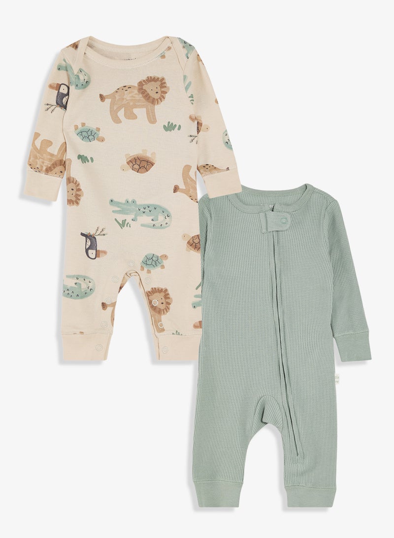 كارترز طقم رومبر مطبوع لطفل رضيع قطعتين - Image 1