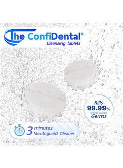 The ConfiDental The ConfiDental Cleansing Tablets (120tablets) - 4 months supply. Retainer, Mouth Guard and Dental Appliances Cleaner. Keep your Dental Alliances Fresh and Clean like new.  - Image 2