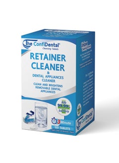 The ConfiDental The ConfiDental Cleansing Tablets (120tablets) - 4 months supply. Retainer, Mouth Guard and Dental Appliances Cleaner. Keep your Dental Alliances Fresh and Clean like new.  - Image 1