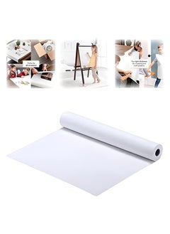 Mumoo Bear Mumoo Bear 1 White Drawing Paper Roll - 20 m Art Paper Roll, Painting Sketching Paper - Easel Paper Roll for Kids - Fadeless Bulletin Board Paper Children Art Sketch Paint Drawing Board - 45cm Wide  - Image 1
