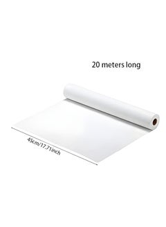 Mumoo Bear Mumoo Bear 1 White Drawing Paper Roll - 20 m Art Paper Roll, Painting Sketching Paper - Easel Paper Roll for Kids - Fadeless Bulletin Board Paper Children Art Sketch Paint Drawing Board - 45cm Wide  - Image 3