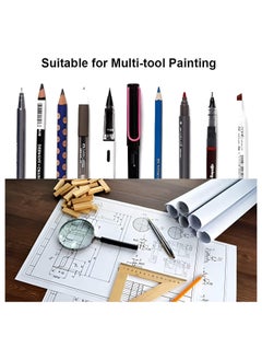 Mumoo Bear Mumoo Bear 1 White Drawing Paper Roll - 20 m Art Paper Roll, Painting Sketching Paper - Easel Paper Roll for Kids - Fadeless Bulletin Board Paper Children Art Sketch Paint Drawing Board - 45cm Wide  - Image 2