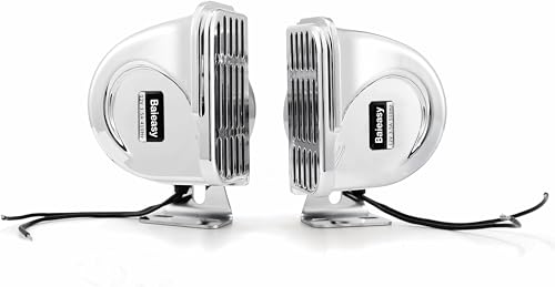 Baieasy Dual Trumpet Marine Boat Horn 12V Stainless Steel Waterproof Horn 125dB Super Loud Heavy Duty for Yacht Sailboat Truck Replacement - Image 1