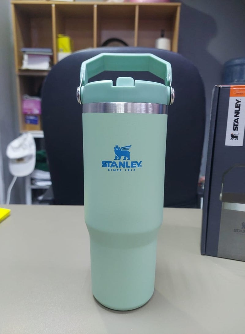 Stanley 30oz Stainless Steel Tumbler - Vacuum Insulated Water Bottle for Home, Office or Car Reusable Cup with Straw Leak Resistant Flip Cold for 12 Hours or Iced for 2 Days, 30oz - Image 1