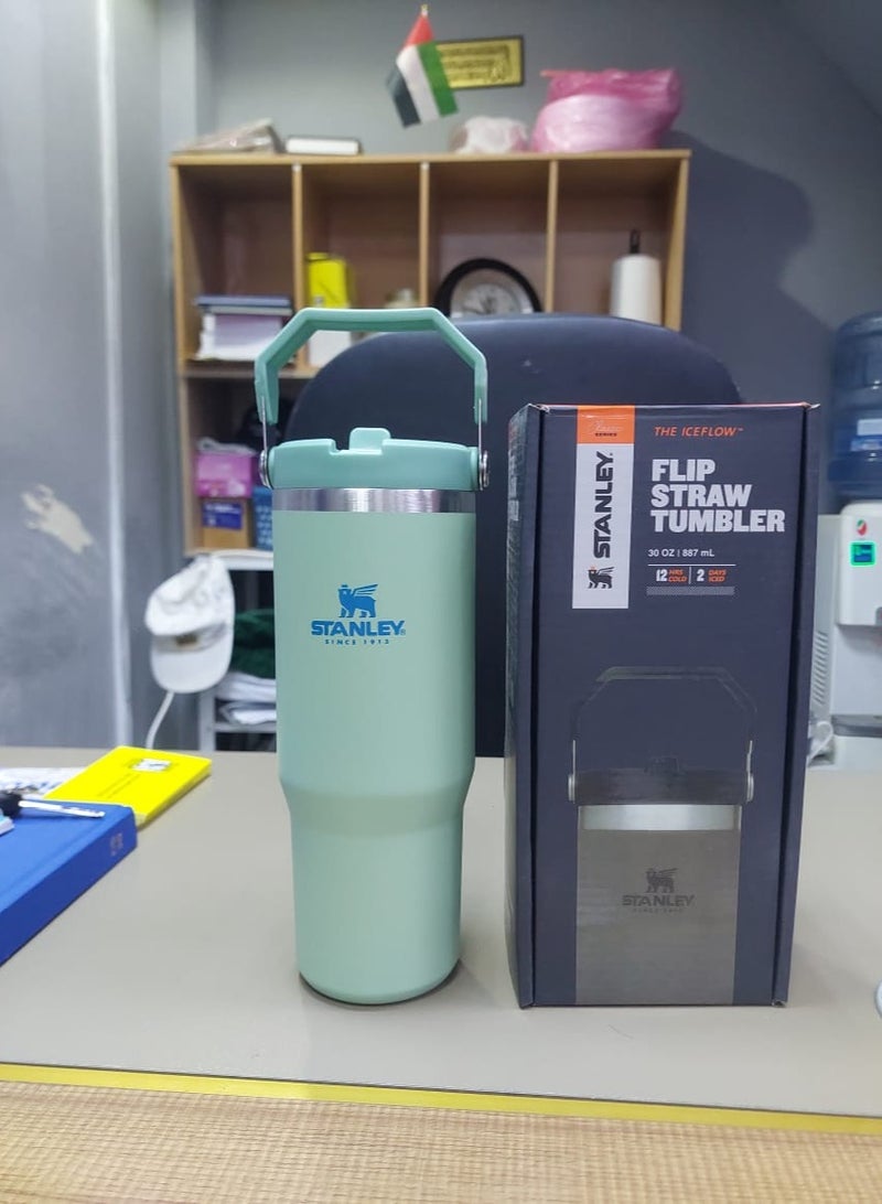 Stanley 30oz Stainless Steel Tumbler - Vacuum Insulated Water Bottle for Home, Office or Car Reusable Cup with Straw Leak Resistant Flip Cold for 12 Hours or Iced for 2 Days, 30oz - Image 2