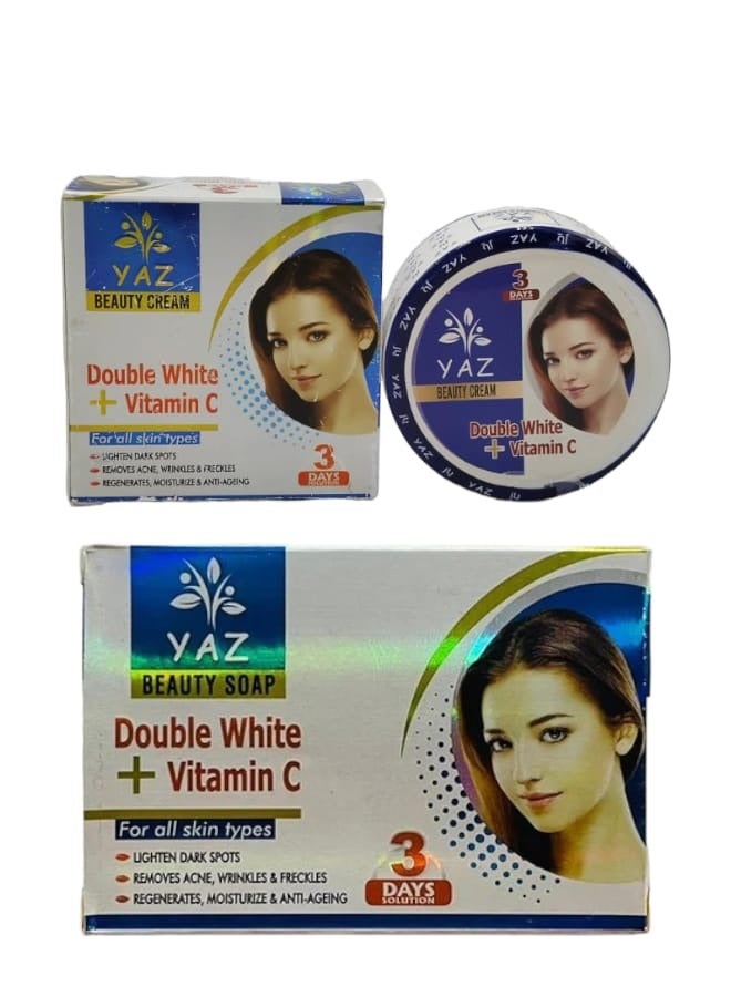 ياز كريم و صابون الجمال دوبل وايت + فيتامين سي