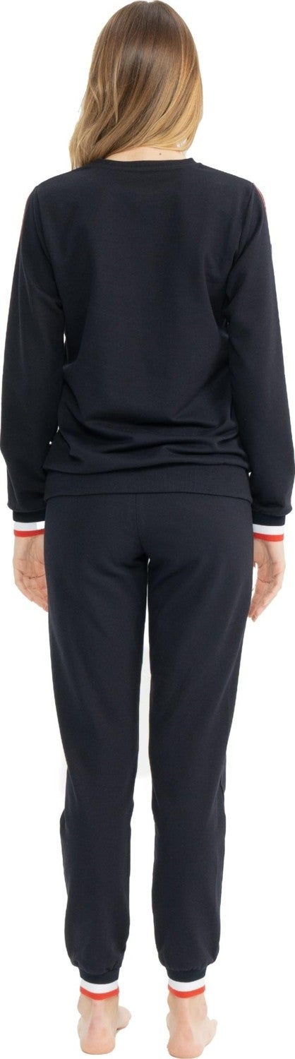U.S. Polo Assn. Women's Cotton 2 Yarn Long Sleeve Home Wear Pajama Set - Image 3
