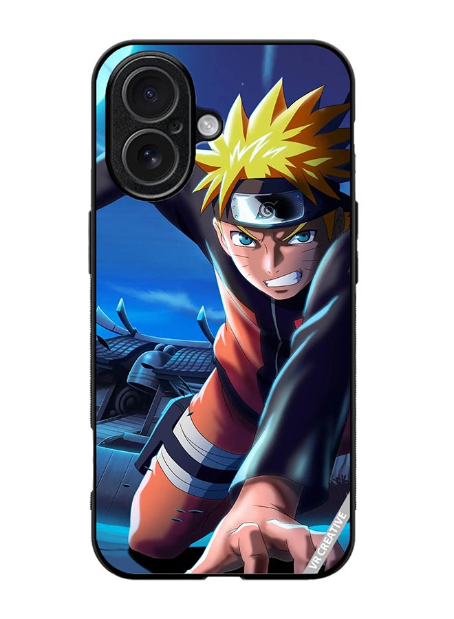 غطاء حماية لهاتف آبل آيفون 17 بتصميم ناروتو أوزوماكي متعدد الألوان