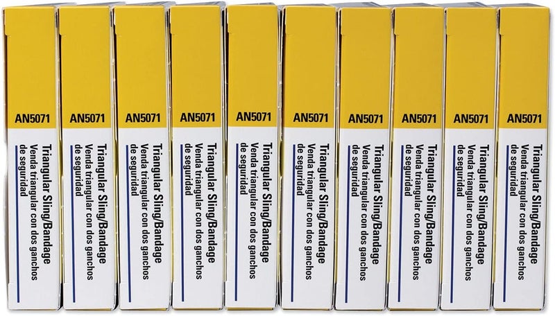 First Aid Only AN507110001 40X40X56 Muslin Triangular Bandage 1Box 10 Count - Image 1