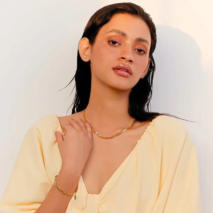 noya 18K Gold Plated Ava Chain Necklace