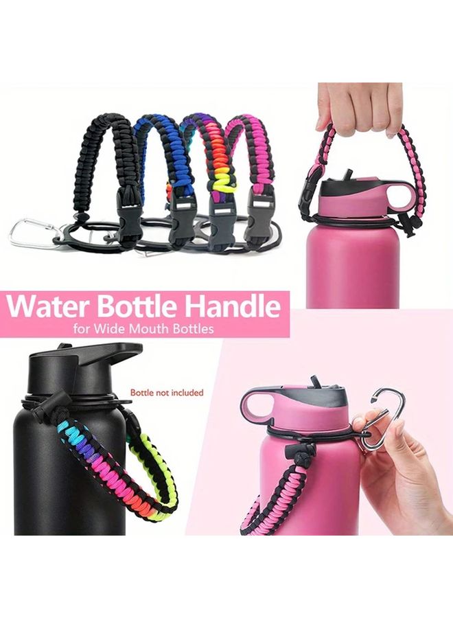 A Durable Outdoor Woven Water Bottle Strap And Cup Sleeve In Dark Color Suitable For Outdoor Activities Holds Up To 64 Ounces - Image 1