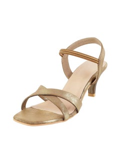 Mochi Mochi Womens Synthetic Antic Gold Sandals (Size (4 UK (37 EU))  - Image 1