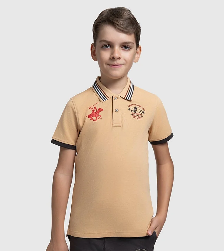 Beverly Hills Polo Club Logo Embroidered Short Sleeves Polo T-Shirt