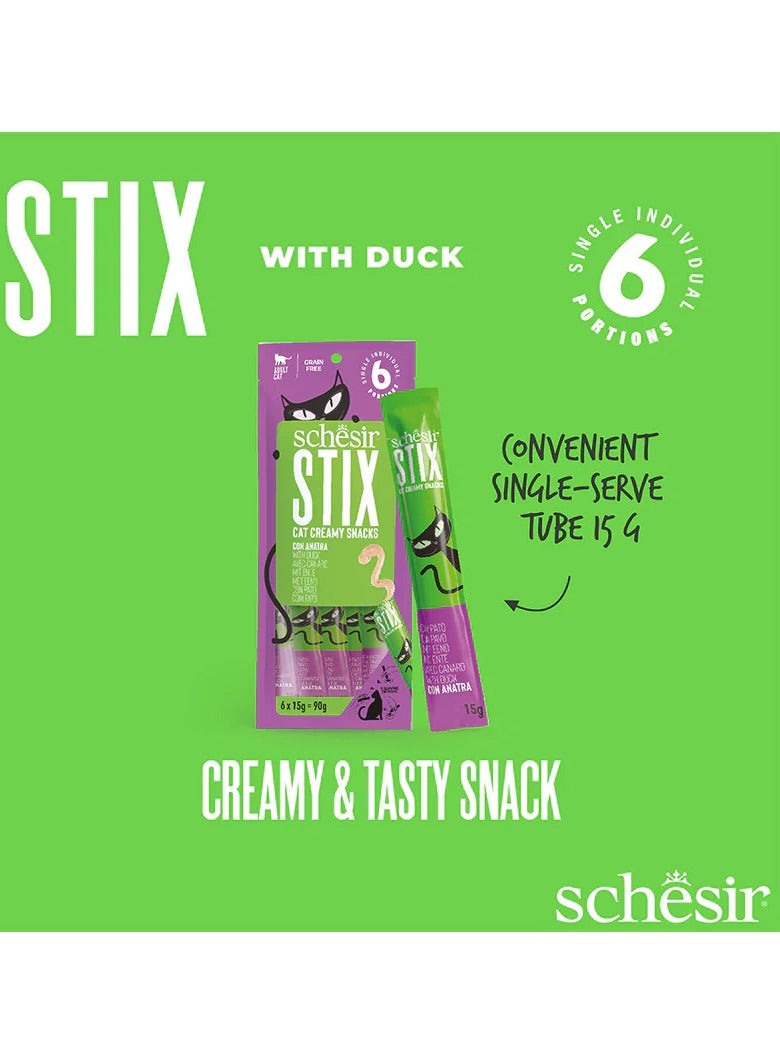 شيسر حزمة من 2 ستيكس سناك سائل بنكهة البط بالكريمة 12x15 جم - Image 2