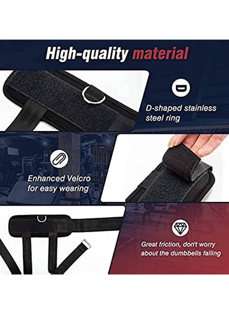 Generic - Dumbbell Ankle Strap Adjustable Weight Ankle Straps Dumbbell Attachment for Feet Home Gym Leg,Workout Foot Attachment Fitness Comes Wrist Guards and Storage Bag with Resistance Exercise Band - Image 1