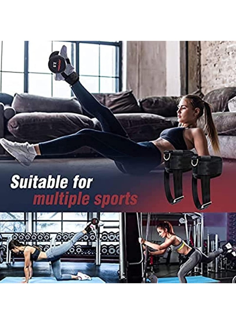 Generic - Dumbbell Ankle Strap Adjustable Weight Ankle Straps Dumbbell Attachment for Feet Home Gym Leg,Workout Foot Attachment Fitness Comes Wrist Guards and Storage Bag with Resistance Exercise Band - Image 1