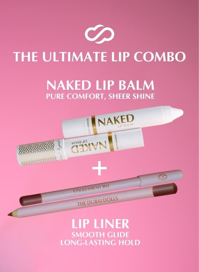 دبي دولز قلم تحديد الشفاه باورفل من ذا دبي دولز | طويل الثبات، ناعم وغير مجفف – وردي موف - Image 4