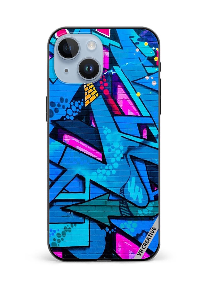 VR CREATIVE Protective Case Cover For Apple iPhone 15 Graffiti Artwork Design Multicolour - Image 1