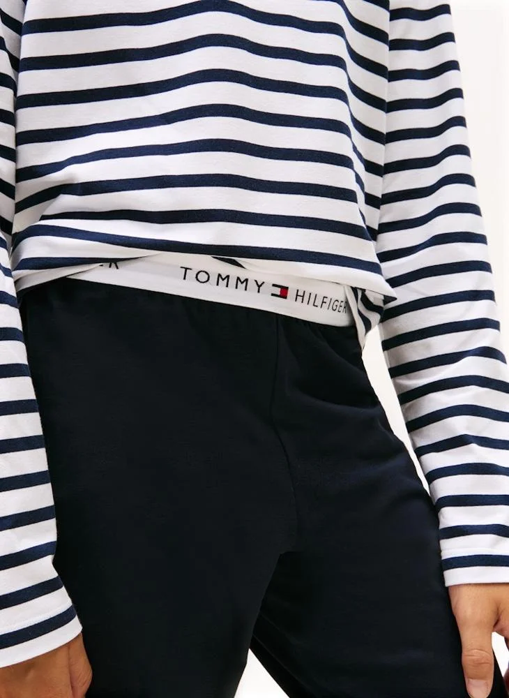 تومي هيلفيغر Kids Stripe Crew Neck T-Shirt And Pant Set