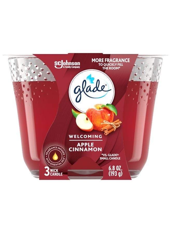 Glade Welcoming Apple Cinnamon Candle 193g  - Image 1
