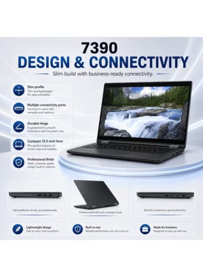 لاب توب عملي 2 في 1 متحول 13.3 بوصة شاشة لمس عالية الدقة، معالج Intel Core i7 قوي، ذاكرة 16 جيجابايت، SSD سعة 256 جيجابايت، مع حقيبة وماوس وحامل مجاناً للعمل والإنتاجية - Image 2