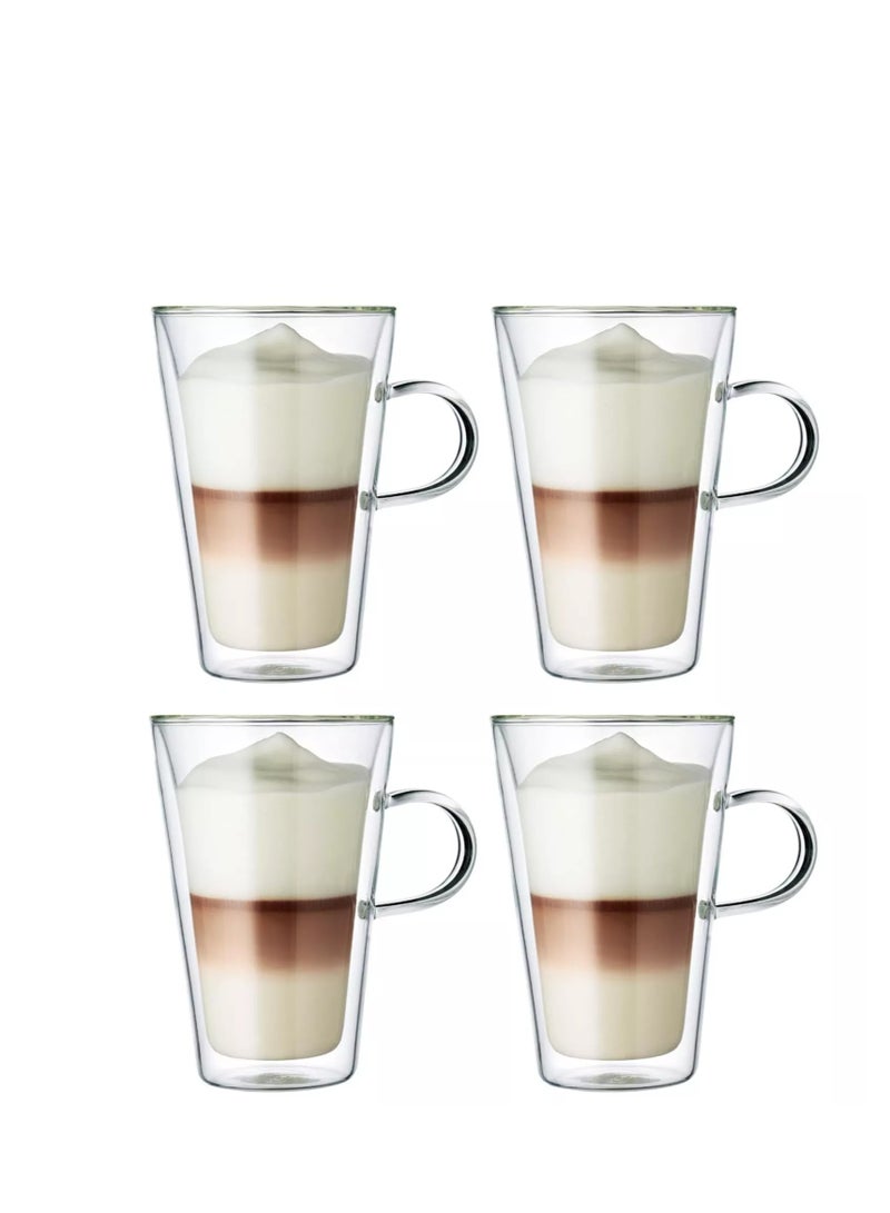 bodum Canteen Double Wall Thermo Glasses/Mugs 400mL Mug, Pack of 4 - Image 1
