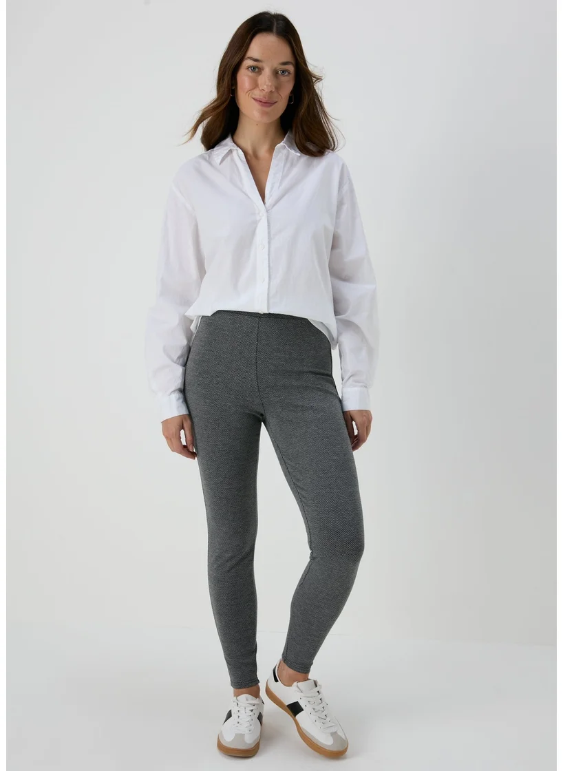 Matalan Charcoal Textured Leggings