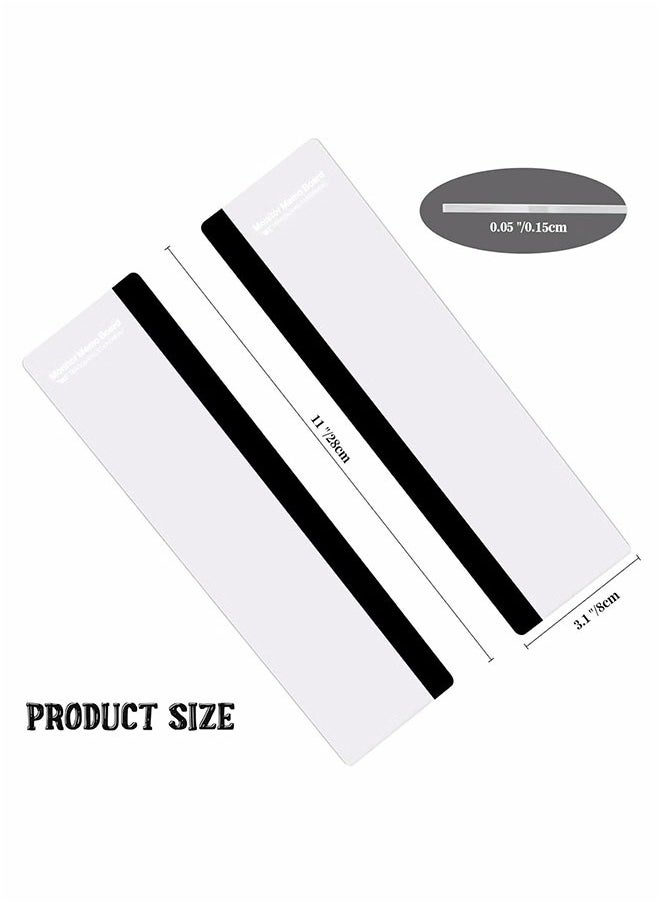 Generic - 2pcs Computer Monitor Memo Board, Office Desk Accessories, Computer Sticky Note Holder, Home Office Desktop Message Board for Men and Women - Image 1