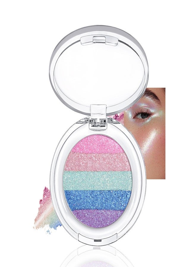 Easilydays Chameleon Purple Blue Glitter Eyeshadow Makeup, Multichrome Eye Highlighter Holographic Color Shifting Shimmer Palette Sparkling Buildable Sparkly Eye Glitter, sombras para ojos, 03 - Image 1