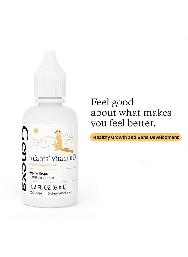 Genexa - Infants' Vitamin D Drops - 270 Servings (3pk) - Promotes Healthy Growth - Organic, Gluten Free & Non-GMO - Image 1
